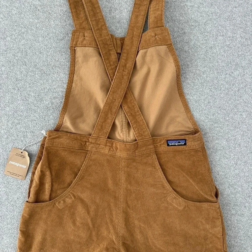 Patagonia Overalls Womens 10 Stand Up Corduroy Coriander Brown Cropped 56645 NEW